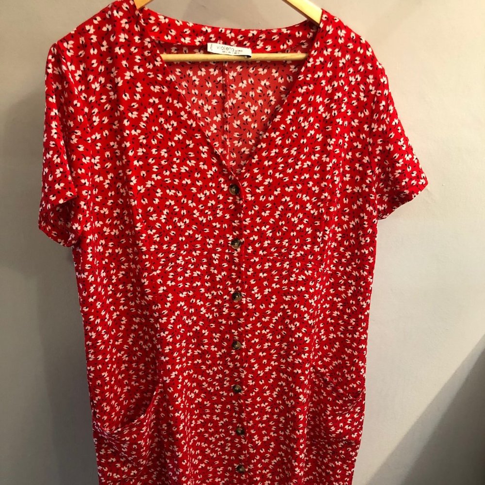 Violeta by Mango Floral Print Dress